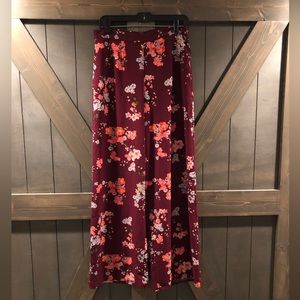 Forever 21 wide leg floral pants